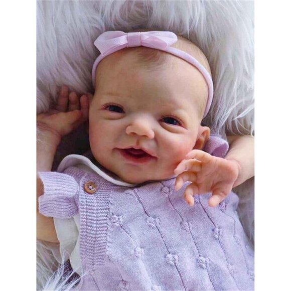 🆕18 Inch Girl Silicone Full Body Realistict  Newborn  Rebron  Baby Doll - Picture 3 of 6